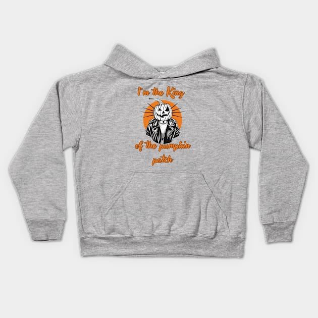 Coolest Pumpkin In The Patch Kids Hoodie by BukovskyART